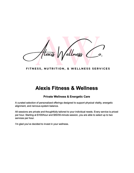 Services Menu